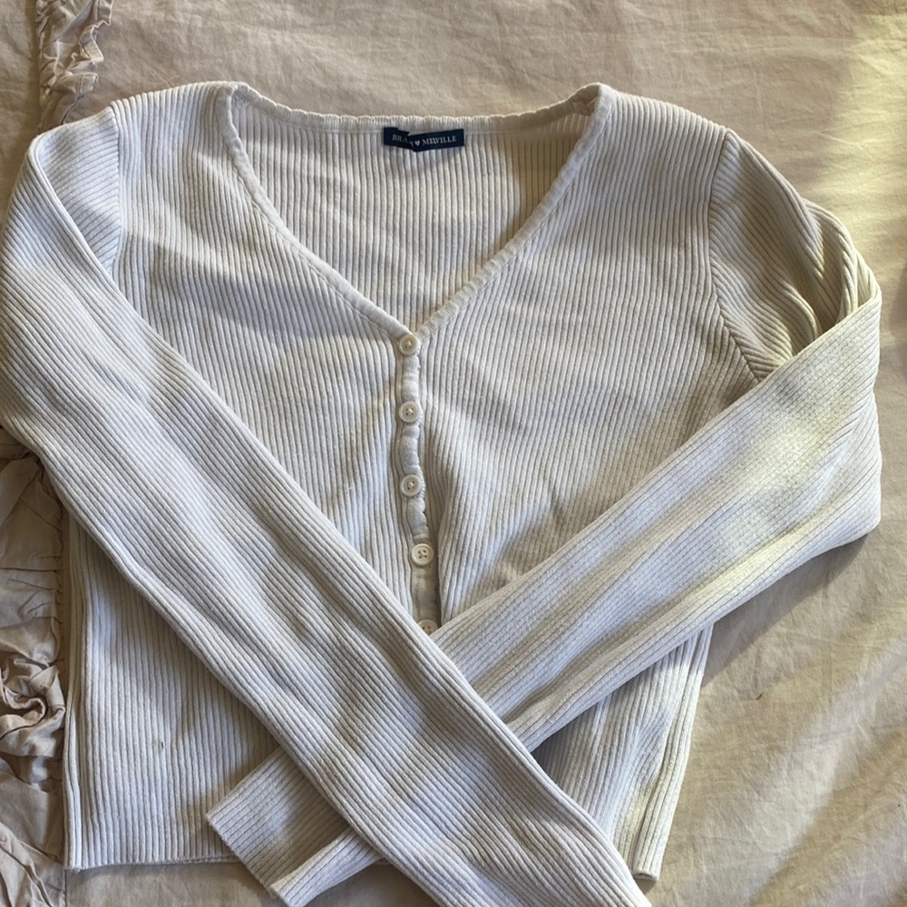 Brandy white longsleeve top
